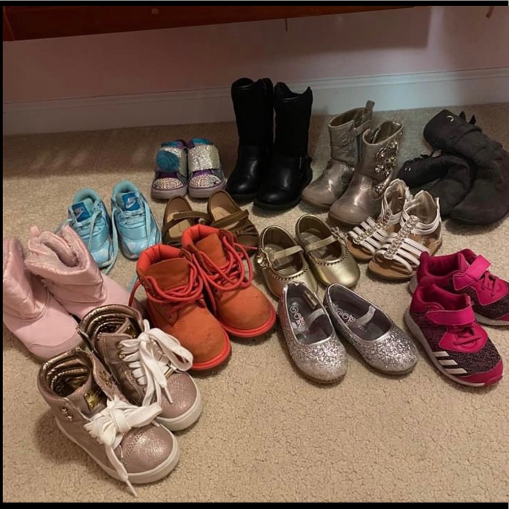 Bundle of Toddler girl shoes